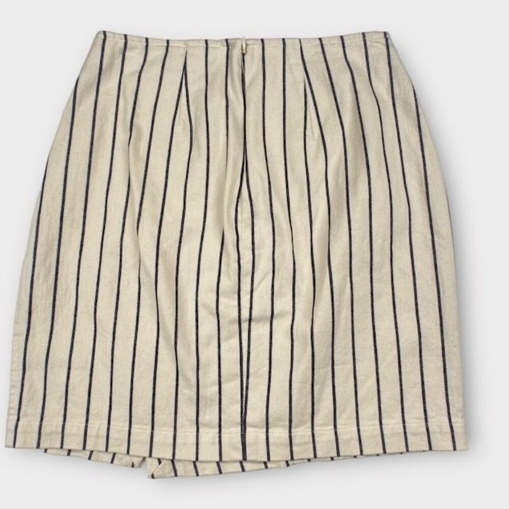 Madewell Wrap Mini Skirt Beige Size 4 - Picture 4 of 6